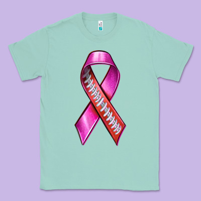 Breast Cancer Ribbon American Football Classic Tee Designed By Texasbilliewilder