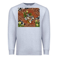 Heather Grey texas cactus Premium Sweatshirt - AdoDesignShop