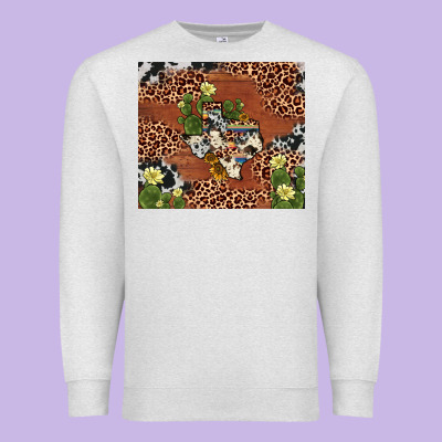 Texas Cactus Premium Sweatshirt Designed By Adodesignshop