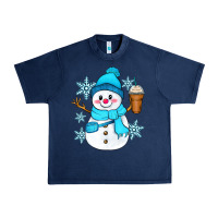 Navy cute snowman Urban Heavy Tee - Zillion Design Studio