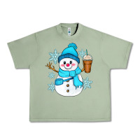Oil Green cute snowman Urban Heavy Tee - Zillion Design Studio