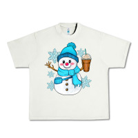 Pistachio cute snowman Urban Heavy Tee - Zillion Design Studio