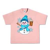 Salmon cute snowman Urban Heavy Tee - Zillion Design Studio
