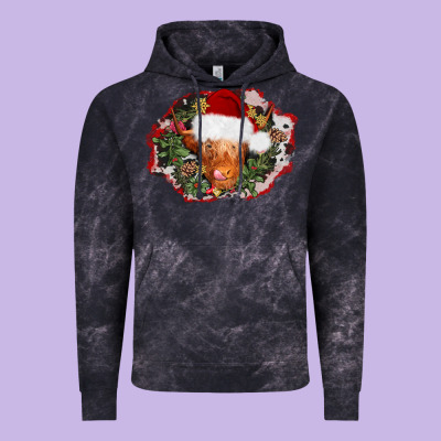 Christmas Heifer Vintage Hoodie Designed By Adodesignshop