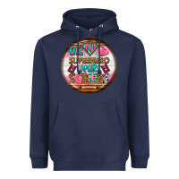 Navy nurse round earrings 1 Heavyweight Hoodie - BundleAndBundleShop