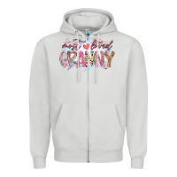 Dove Grey most loved granny Zipper Hoodie - RacoonDesign