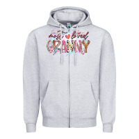 Heather Grey most loved granny Zipper Hoodie - RacoonDesign