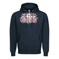Navy most loved granny Zipper Hoodie - RacoonDesign