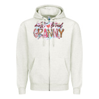 Oatmeal Heather most loved granny Zipper Hoodie - RacoonDesign