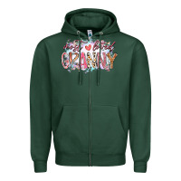 Sports Green most loved granny Zipper Hoodie - RacoonDesign