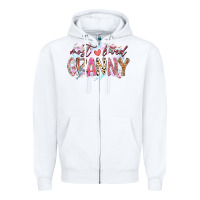 White most loved granny Zipper Hoodie - RacoonDesign