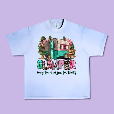 Glamper Way Too Boujee For Tents 2 Urban Heavy Tee Designed By Ranaportraitstore