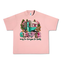 Salmon glamper way too boujee for tents 2 Urban Heavy Tee - RanaPortraitStore
