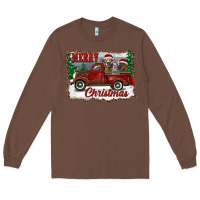 Chestnut christmas truck with cows Long Sleeve Tee - RanaPortraitStore