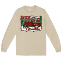 Mushroom christmas truck with cows Long Sleeve Tee - RanaPortraitStore