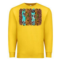 Lemon sunflower cactus leopard brushstroke Premium Sweatshirt - AdoDesignShop