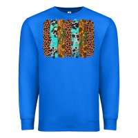 True Royal sunflower cactus leopard brushstroke Premium Sweatshirt - AdoDesignShop