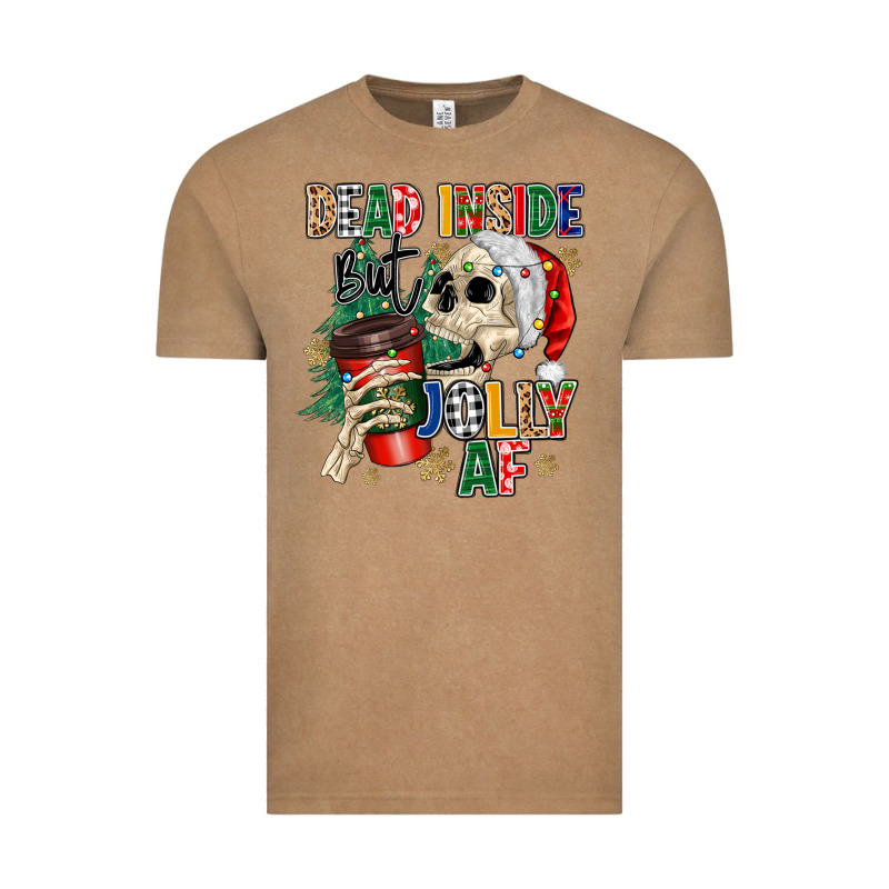 Dead Inside But Jolly As Fuck Vintage Tee by MaliasSmallBusiness | Teevron