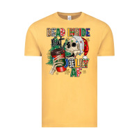 Vintage Mustard dead inside but jolly as fuck Vintage Tee - MaliasSmallBusiness