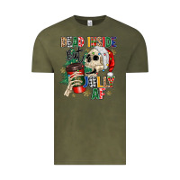 Vintage Olive dead inside but jolly as fuck Vintage Tee - MaliasSmallBusiness