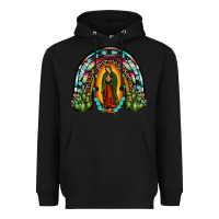 Black our lady of guadalupe rainbow Heavyweight Hoodie - JahusDesignShop