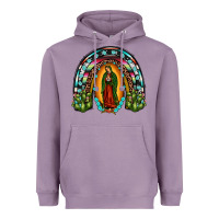 Lavender our lady of guadalupe rainbow Heavyweight Hoodie - JahusDesignShop