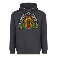 Smoke our lady of guadalupe rainbow Heavyweight Hoodie - JahusDesignShop