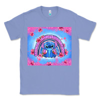 Colony Blue stitch rainbow Classic Tee - Zillion Design Studio