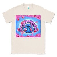 Natural stitch rainbow Classic Tee - Zillion Design Studio