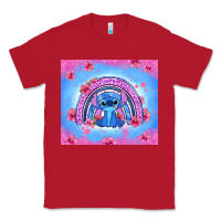 Red stitch rainbow Classic Tee - Zillion Design Studio