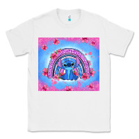 White stitch rainbow Classic Tee - Zillion Design Studio