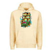 Pina Colada Indiana Map Sunflower Cactus Serape Premium Hoodie - RanaPortraitStore