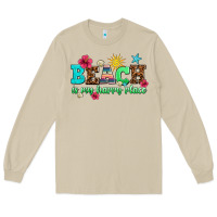 Mushroom beach is my happy place Long Sleeve Tee - AdoDesignShop