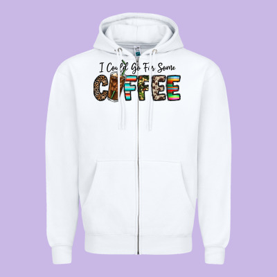 I Could Go For Some Coffee Zipper Hoodie Designed By Cowhidedigitalart