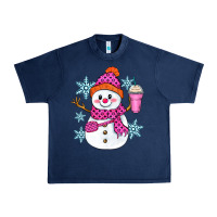 Navy bougie snowman Urban Heavy Tee - Zillion Design Studio