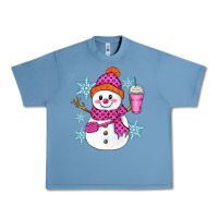 Pebble Blue bougie snowman Urban Heavy Tee - Zillion Design Studio
