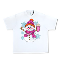 White bougie snowman Urban Heavy Tee - Zillion Design Studio
