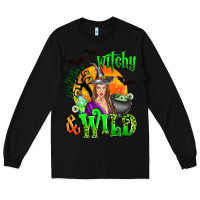 Black witchy and wild Long Sleeve Tee - Zillion Design Studio