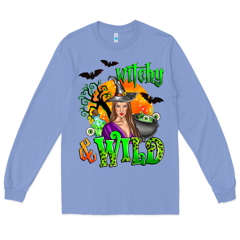 Witchy And Wild Long Sleeve Tee by Zillion Design Studio | Teevron