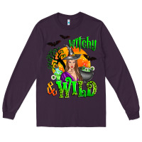 Plum witchy and wild Long Sleeve Tee - Zillion Design Studio