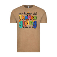 Enter His Gates With Thanksgiving Psalm 100 4 Vintage Tee | Teevron