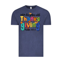 Vintage Denim enter his gates with thanksgiving psalm 100 4 Vintage Tee - MaliasSmallBusiness