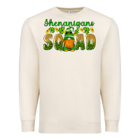 Sandshell shenanigans squad gnomes shamrock gold leopard glitter Premium Sweatshirt - Artiststas