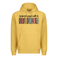 Antique Gold my favorite people call me nanny Premium Hoodie - MaliasSmallBusiness