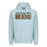 Blue Mist my favorite people call me nanny Premium Hoodie - MaliasSmallBusiness