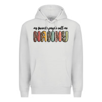 Dove Grey my favorite people call me nanny Premium Hoodie - MaliasSmallBusiness