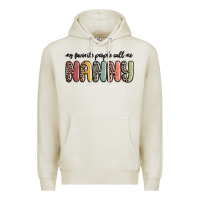 Oatmeal Heather my favorite people call me nanny Premium Hoodie - MaliasSmallBusiness