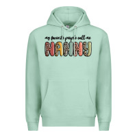Seafoam my favorite people call me nanny Premium Hoodie - MaliasSmallBusiness