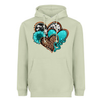 Matcha love turquoise hearts Heavyweight Hoodie - Jasminsmagicworld
