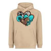 Mushroom love turquoise hearts Heavyweight Hoodie - Jasminsmagicworld